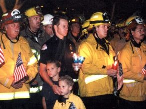 911 memorial celebration candle drip protectors
