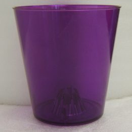 Purple Plastic Drip Protector and Wind Protector used during Candlelight Services